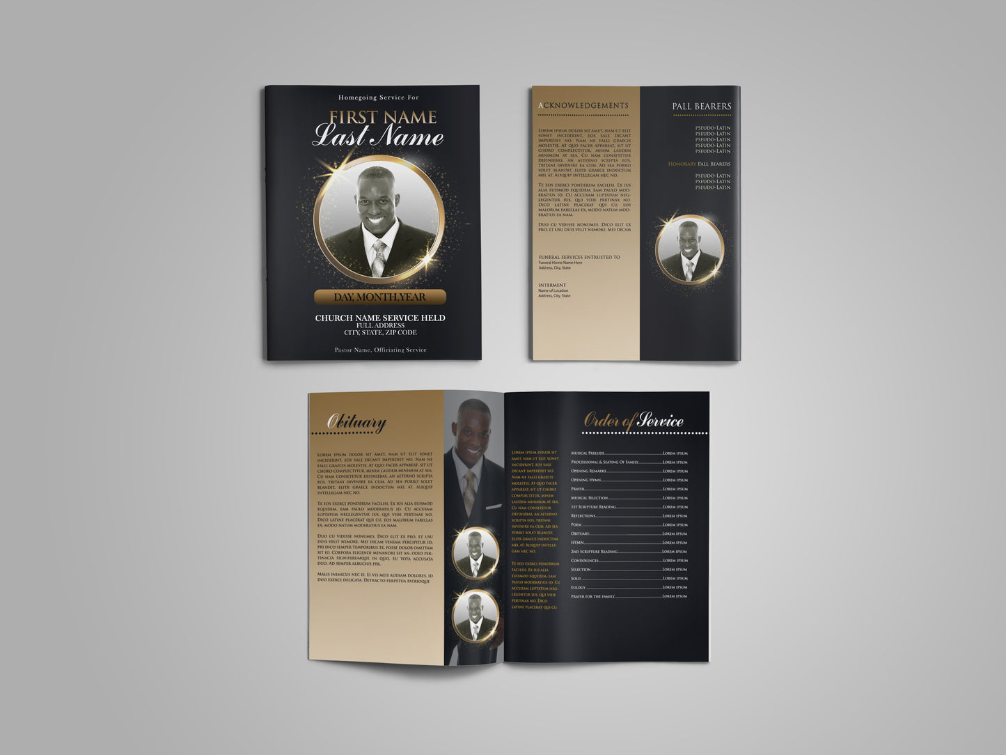 Farewell Funeral Program Template