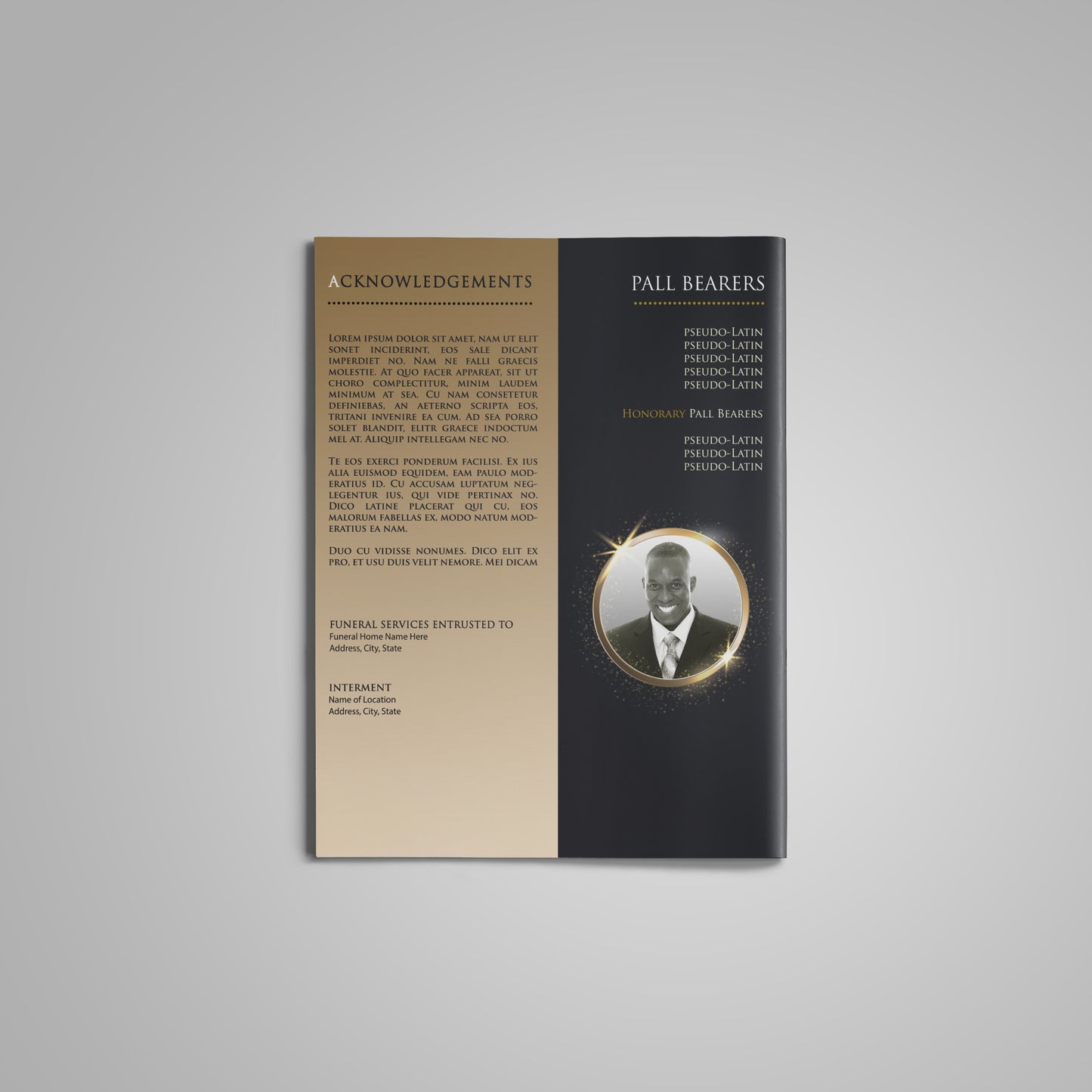 Farewell Funeral Program Template