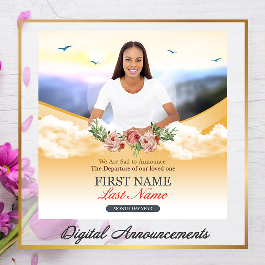 Sunset Online Announcement Template