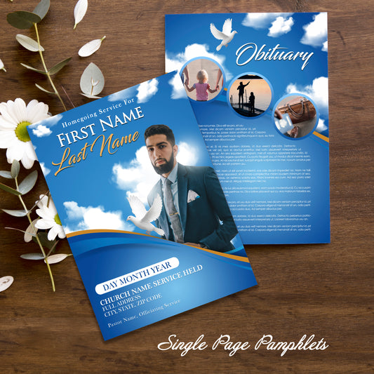 Modern Single Page Phamplet Template