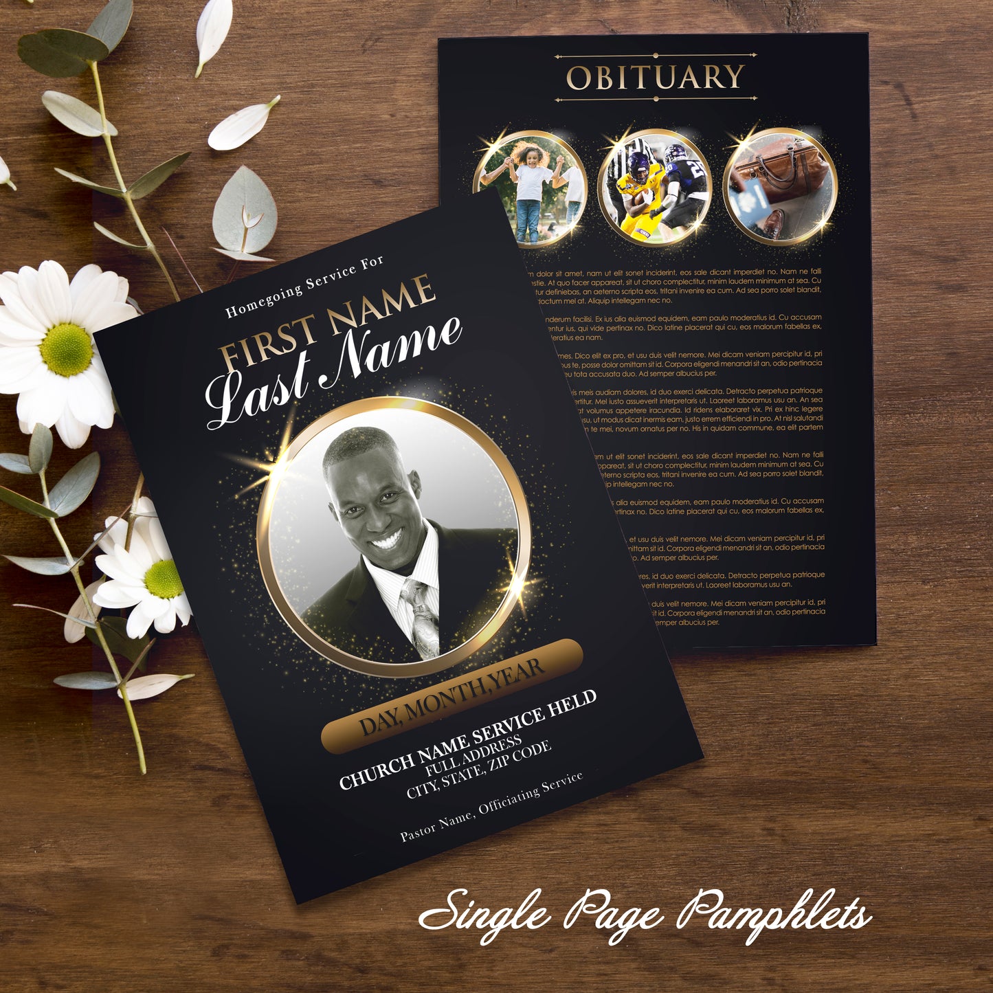 Farewell Single Page Pamphlet Template