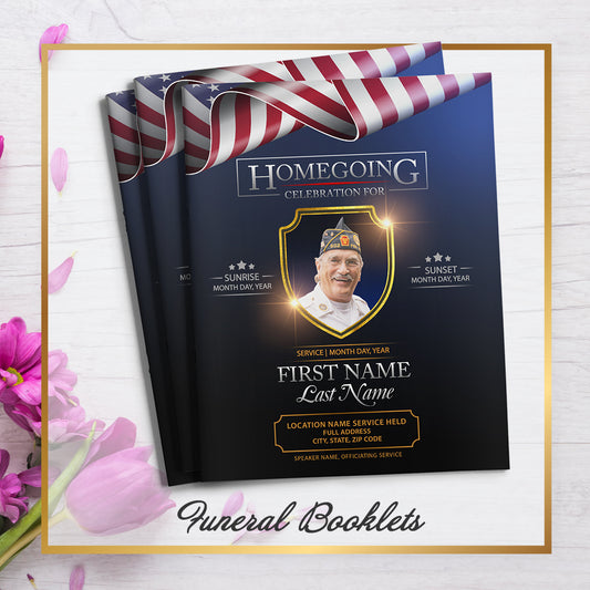 Homegoing Funeral Booklet Template