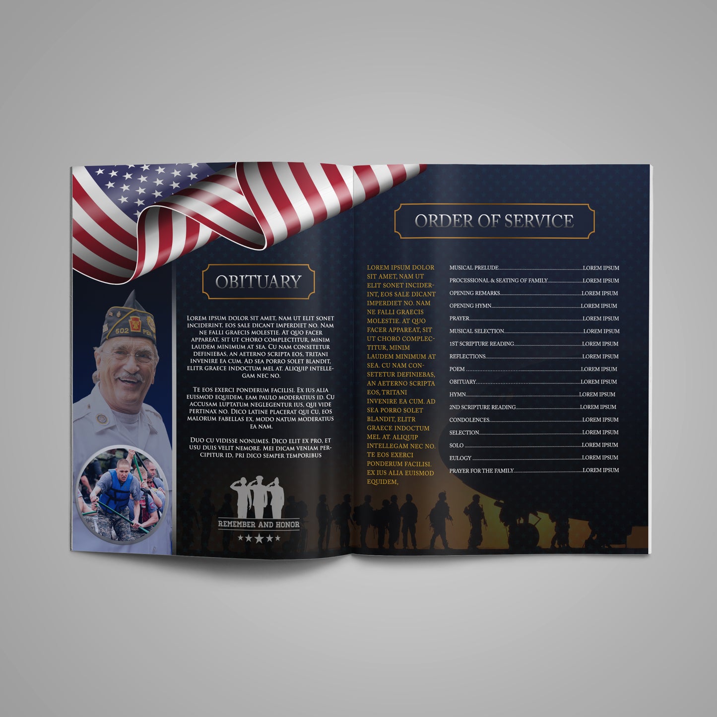 Homegoing Funeral Booklet Template