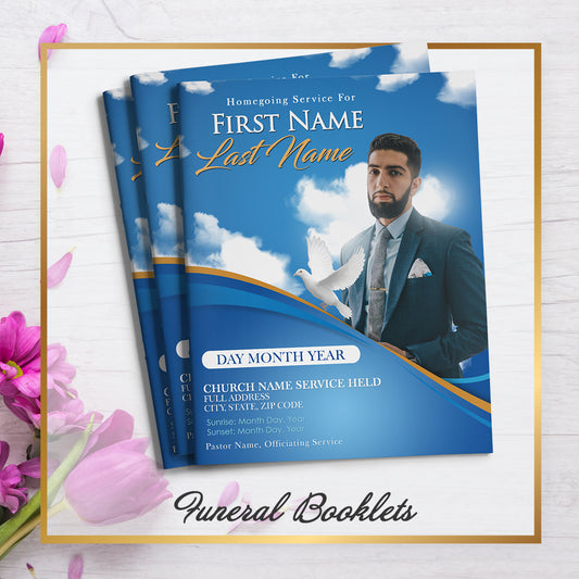 Modern Funeral Program Template